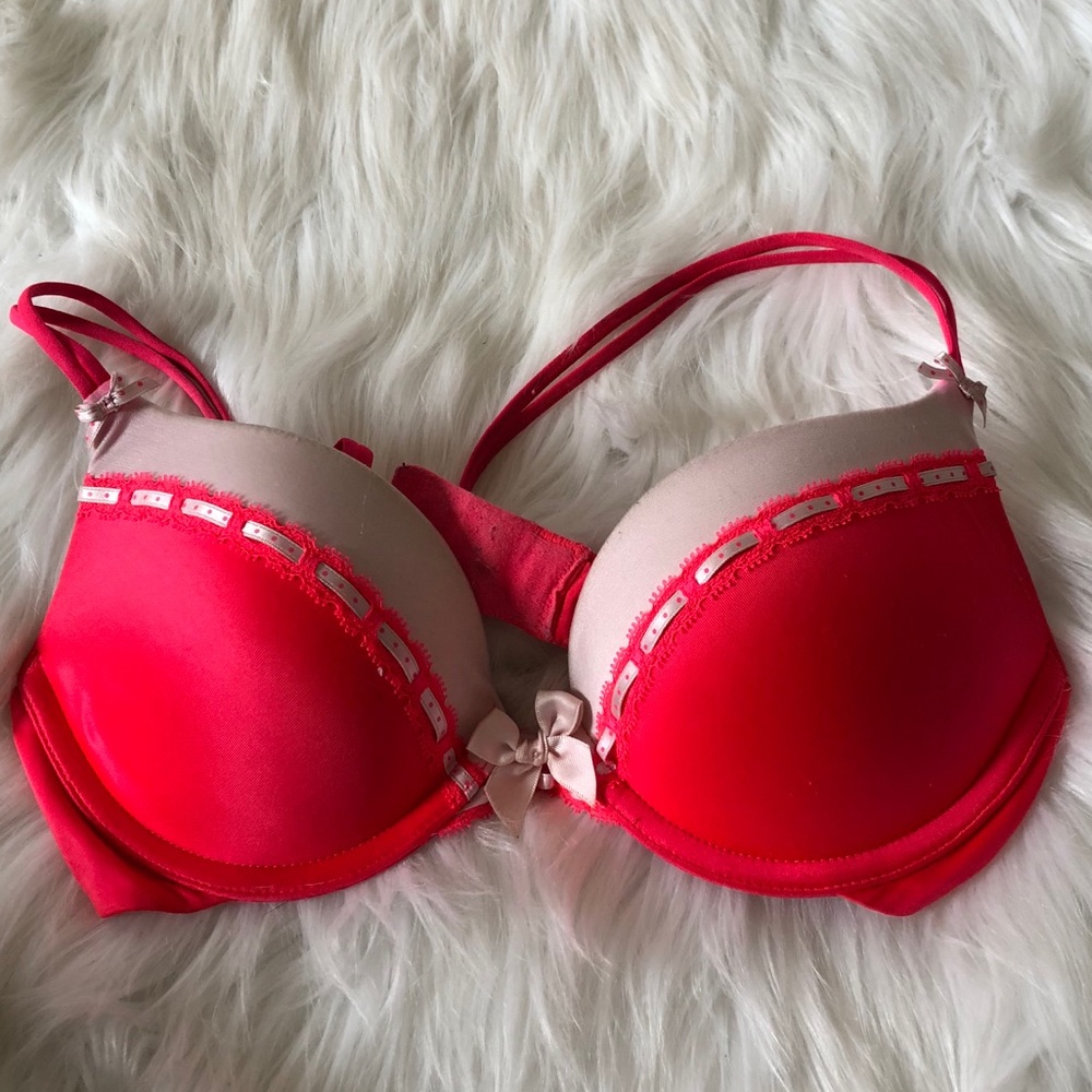 32B Very Sexy Push Up Bright Neon Pink/Orange